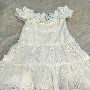 Strapless mini dress by Zara.